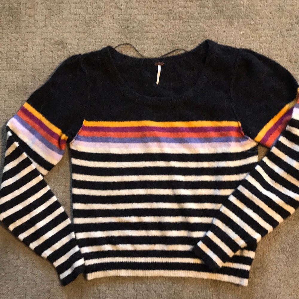 Free people rainbow sweater